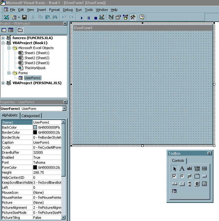Some Background on UserForms, Controls and Events